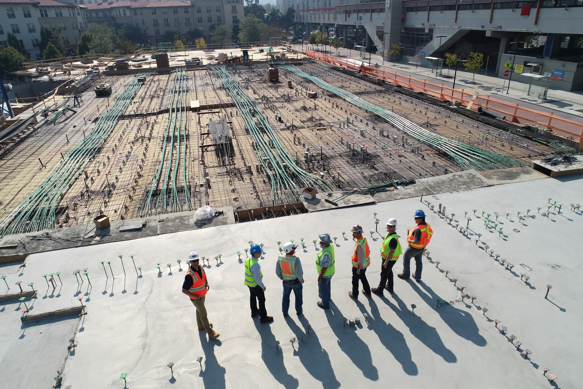Active construction site in Texas